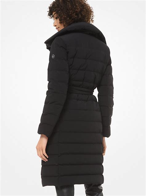 michael kors shawl collar quilted puffer coat|saks michael kors puffer jacket.